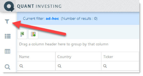 open the stock screener