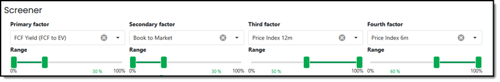 Multibagger stock screen