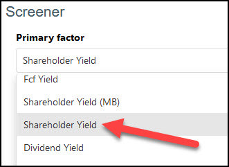 Shareholder yield investment strategy stock screen 2
