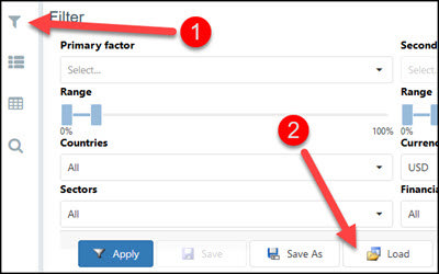 Load your free cash flow yield stock screen